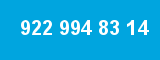 922 994 83 14 922 994 83 14